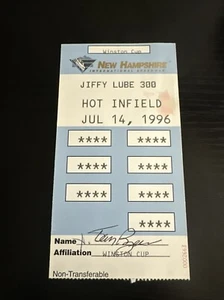 NASCAR New Hampshire Motor Speedway Hot Infield Race Team Pass July 1996 - Picture 1 of 14