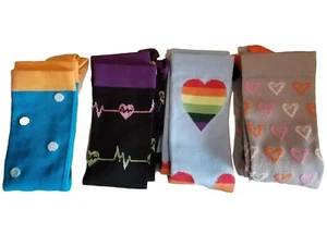 Comprehension Socks Size M-L Set Of 4 Knee High 01 - Picture 1 of 2