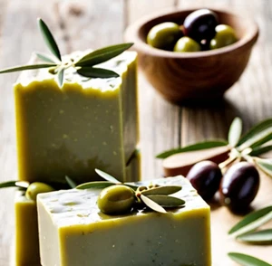 Olive Oil Handmade Organic Soap Bar Natural Oil Wonderful Scent Premium Body - Picture 1 of 8