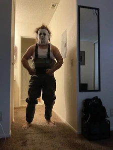 Michael Myers Kostüm XL, Halloween Overall Kostüm, Maske inklusive - Bild 1 von 9