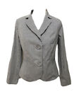Andiamo Vintage Pinstriped Cotton Stretch Cropped Jacket. Size 8. Guc