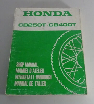 Manual de Taller/Taller Manual Honda CB 250 T / CB 400 T Stand - Imagen 1 de 4