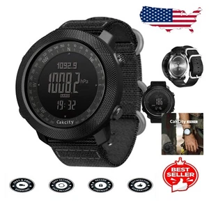 Durable Men's Military Digital Watch - Steps Tracker, Barometer, and Compass - Picture 1 of 7