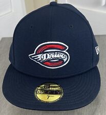 New Era 59Fifty Navy Greenville Drive Authentic Collection Road Fitted Hat Sz 7