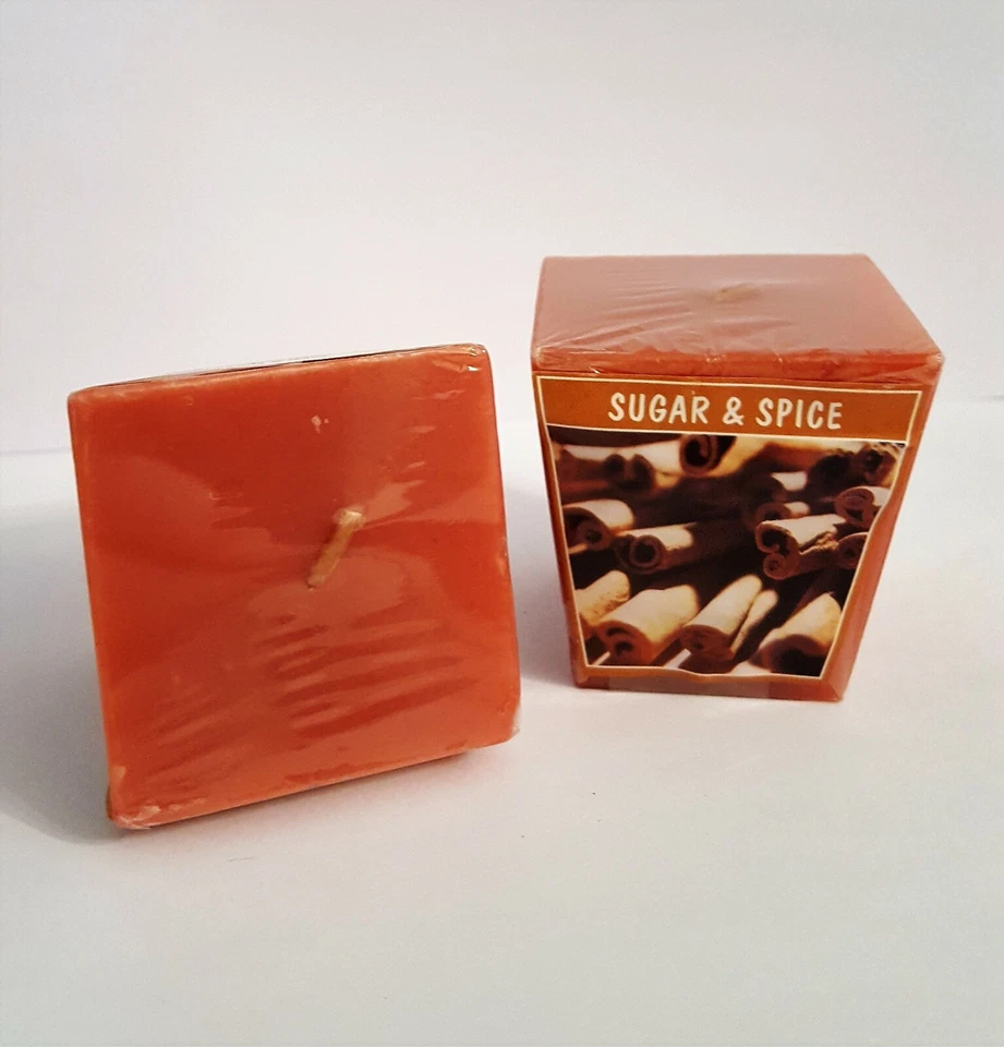 4 x Duftkerze / Votiv Kerze Zimt Zucker Weihnachten Xmas Advent konisch - Bild 1 von 1