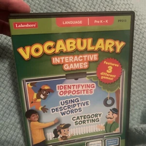 Lakeshore Language Vocabulary Interactive Games 3 Games Vocabulary PC Cd Rom - Picture 1 of 9
