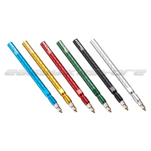 2PCS NEW KCNC Presta Valve Extenders MTB ROAD BIKE  85mm LONG BLUE GOLD SILVER - Picture 1 of 7