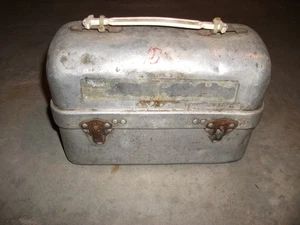 Vintage Priscilla Ware Aluminium Bergleute Arbeiter Brotdose - Bild 1 von 6