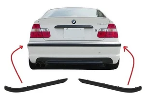 Rear Bumper Moulding Strip Trim Set FOR BMW E46 Sedan 1998-2002 2 Pcs - Picture 1 of 3