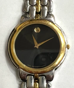 RELOJ MOVADO MUSEUM 81A28731 DOS TONOS ACERO INOXIDABLE HOMBRE FUNCIONANDO - Imagen 1 de 6