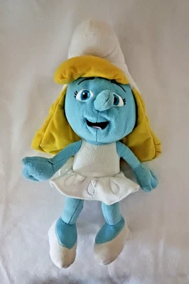 2013 Smurfette 14英寸毛绒娃娃带蓝色眼睛 — 第 1/4 张图片