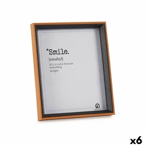 Cornice Portafoto Gift Decor Marrone Nero Cristallo Legno MDF [6 Unità] - Foto 1 di 2