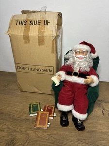 Vintage Avon Story Telling Santa Claus Animated Christmas Figure WORKING - Picture 1 of 8