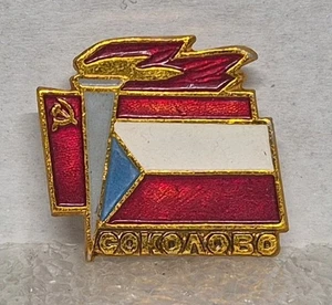 Prendedor conmemorativo ruso vintage para la batalla de Sokolovo - Imagen 1 de 6