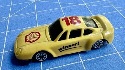 保时捷 959 1/64 比例压铸 #18 贝壳燃气无品牌黄色二手宽松 — 第 1/4 张图片