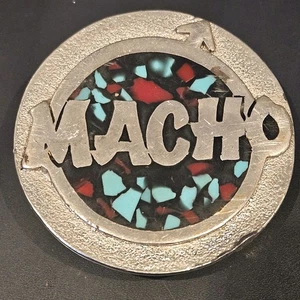 Vintage Macho Man Savage Gürtelschnalle Randy Savage Wrestling WWF Sammlerstück selten - Bild 1 von 7