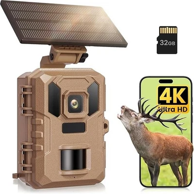 WiFi Wildlife Camera with Cell Phone Transfer App 4K 64MP Wildlife Camera with Night Vision - Image 1 of 4