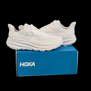 Sneakers donna HOKA W Clifton 9 Triple bianche non corrispondenti 9B/8.5B - Foto 1 di 5