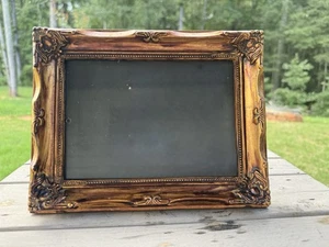 Vintage Wood Picture Frame Baroque Gold Copper Color Ornate 5x7 Photo - Picture 1 of 9
