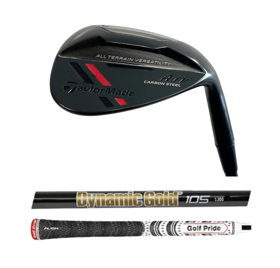 TaylorMade Custom Black 58* ATV Wedge, Dynamic Gold 105 VSS Stiff Flex Shaft - Image 1 of 1