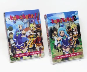 Konosuba Season 1 + 2 + OVA Complete Anime Blu-ray STEELBOOK Lot - Bild 1 von 4