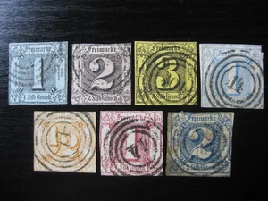 THURN & TAXIS DEUTSCHE LÄNDER wertvolle gebrauchte Briefmarkensammlung! (1) - Bild 1 von 1