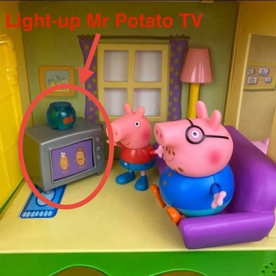 Raro GC Light-Up Mr Potato TV con pecera dorada | Accesorios de iluminación Peppa Pig Foto 1 de 4