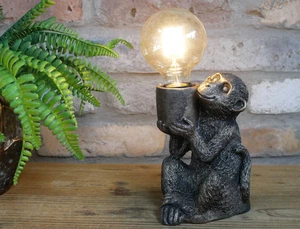 Unusual Monkey LED Light – Portable Battery Operated Animal Table Lamp Ornament - Picture 1 of 6