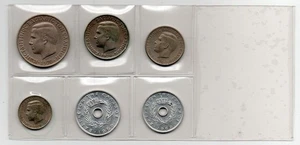 GRECIA 1969/1970 - Juego de 6 monedas - 10/20/50 Lepta - 1/2/5 Dracmai-Rey Constantino - Imagen 1 de 2