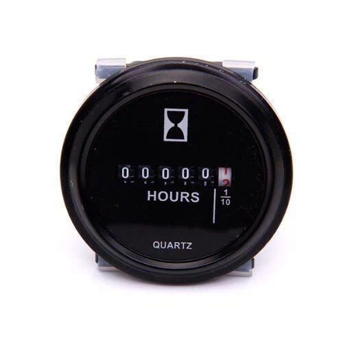 8~80V Car Gauge Meter Car ATV Boat Engine Mechanical Round Hour Meter Waterproof - Image 1 of 4