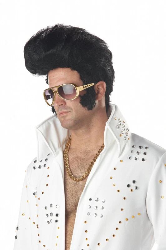 Rock N' Roll Elvis Presley King Halloween Costume Wig - Image 1 of 1