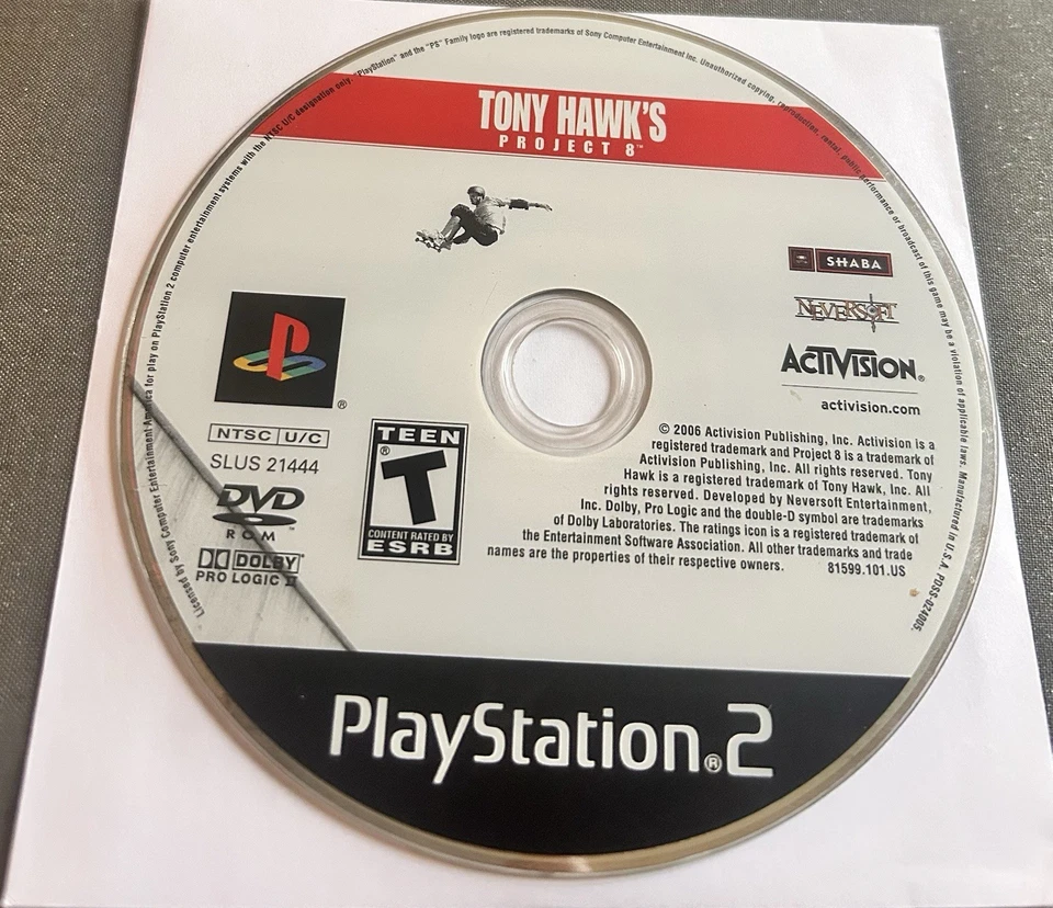 Tony Hawk’s Project 8 PlayStation 2 PS2 Disc Only G469 - Image 1 of 1