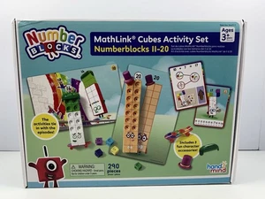 hand2mind Numberblocks MathLink Cubes 11-20 Set Attività Colori Assortiti - Nuovo - Foto 1 di 3