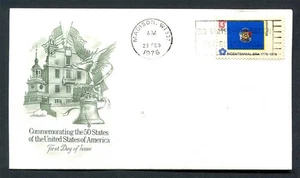 USA : Scott # 1662 State Flags - Wisconsin - FDC - Artcraft Cachet - Picture 1 of 1