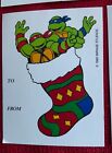 Lot of 11 Teenage Mutant Ninja Turtles Christmas gift tags 1990