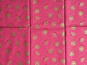 Makower Luxe Cabezas de Semilla Rosa Tela Metálica 0.5m Medio Metro 100% Algodón - Imagen 1 de 7