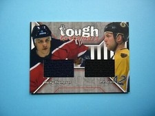 2001/02 IN THE GAME ITG BAP DUAL JERSEY CARD #TC-36 ROCKY THOMPSON P.J. STOCK