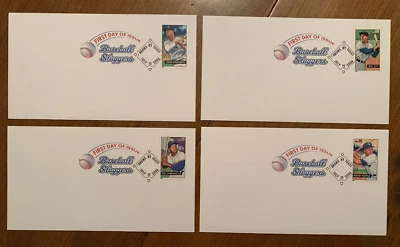 2006 BASEBALL SLUGGERS 4 FDCs SC# 4080-4083, Mantle, Ott, Campanella, Greenberg - Image 1 of 4