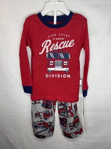 Nuova maglietta e jogger Carter's 2 pezzi Fire Chief per bambini taglia 24 mesi - Foto 1 di 2