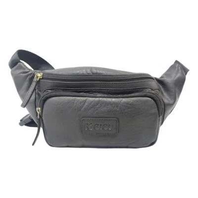 Marsupio Uomo In Pelle Borsello Funny Pack Cintura Porta Documenti Portafoglio - Immagine 1 di 4