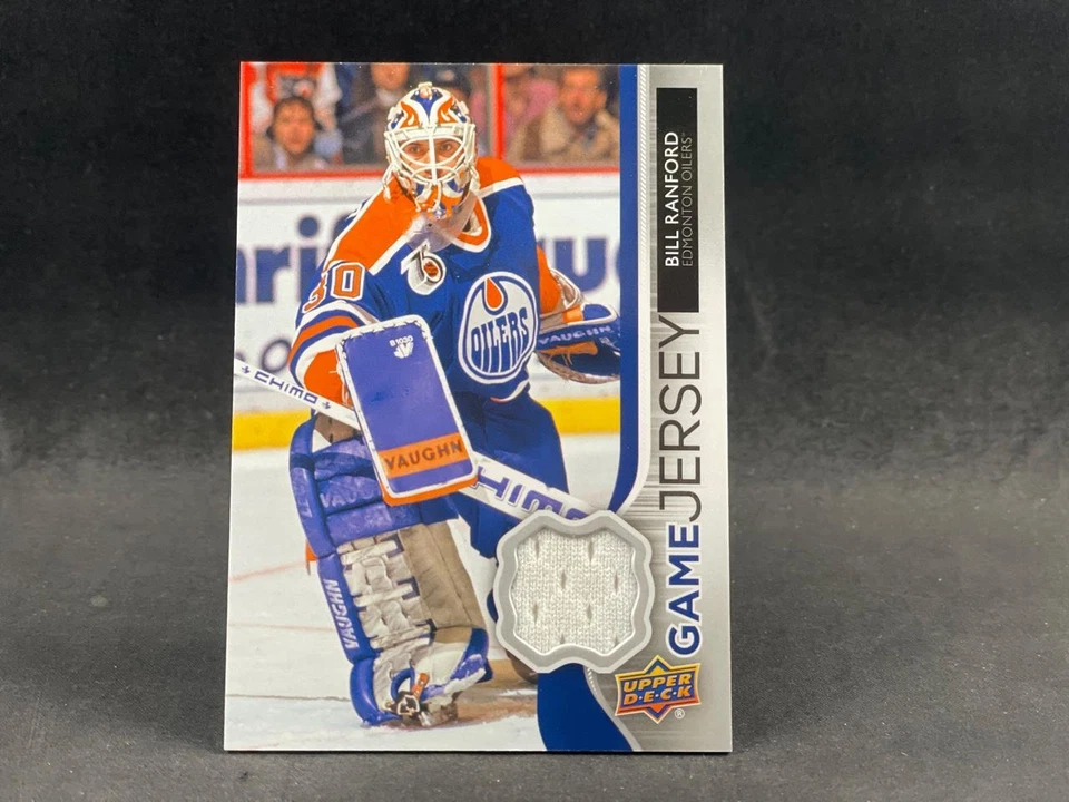 2014-15 UPPER DECK UD SERIES ONE BILL RANFORD GJ-RA UD GAME JERSEY RELIC OILERS - Image 1 of 2