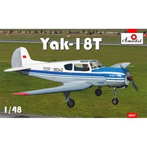 Amodel 4807 Plastic model airplane kit Scale 1:48 Yak 18T - modelling kit - Picture 1 of 16