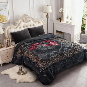 Korean Mink Heavy Blanket Thick Soft Warm Blankets Weight All Season 9Lbs 85x93 - Picture 1 of 73