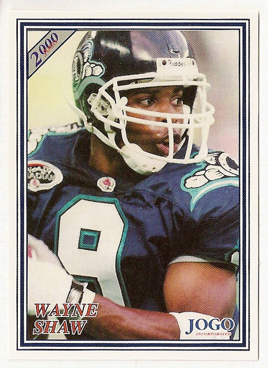 Wayne Shaw 2000 Jogo CFL card #160 Toronto Argonauts  Kent State Golden Flashes - Image 1 of 1