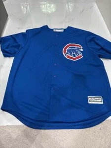 Majestic Cool Base Chicago Cubs MLB Javier Baez Baseball Jersey Men Sz 2XL - Picture 1 of 6
