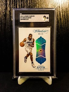 2015 PANINI FLAWLESS SAPPHIRE NICOLAS BATUM /10 SGC 9