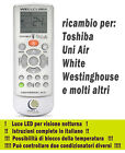 Télécommande pour Conditionneur D'Air Toshiba Uni Air Blanc Westinghouse Climat