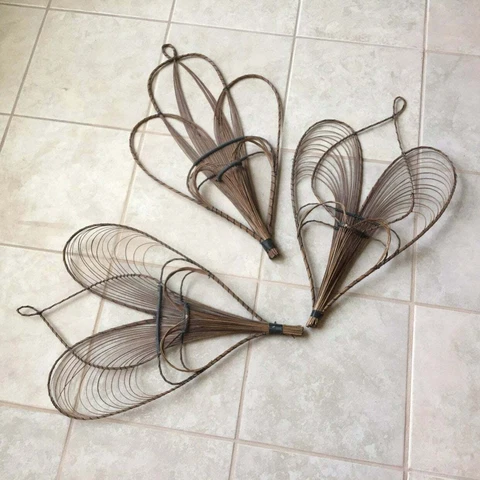 VTG Rattan Wall Fan Trio Set Cover