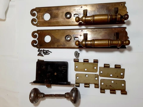 ANTIQUE Collectible Reading Door Lock and Handles Cover