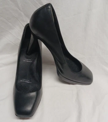 Rockport Adiprene Adidas Women's Stiletto Pumps Black 4" Heel Square Size 9 Read - Image 1 of 4